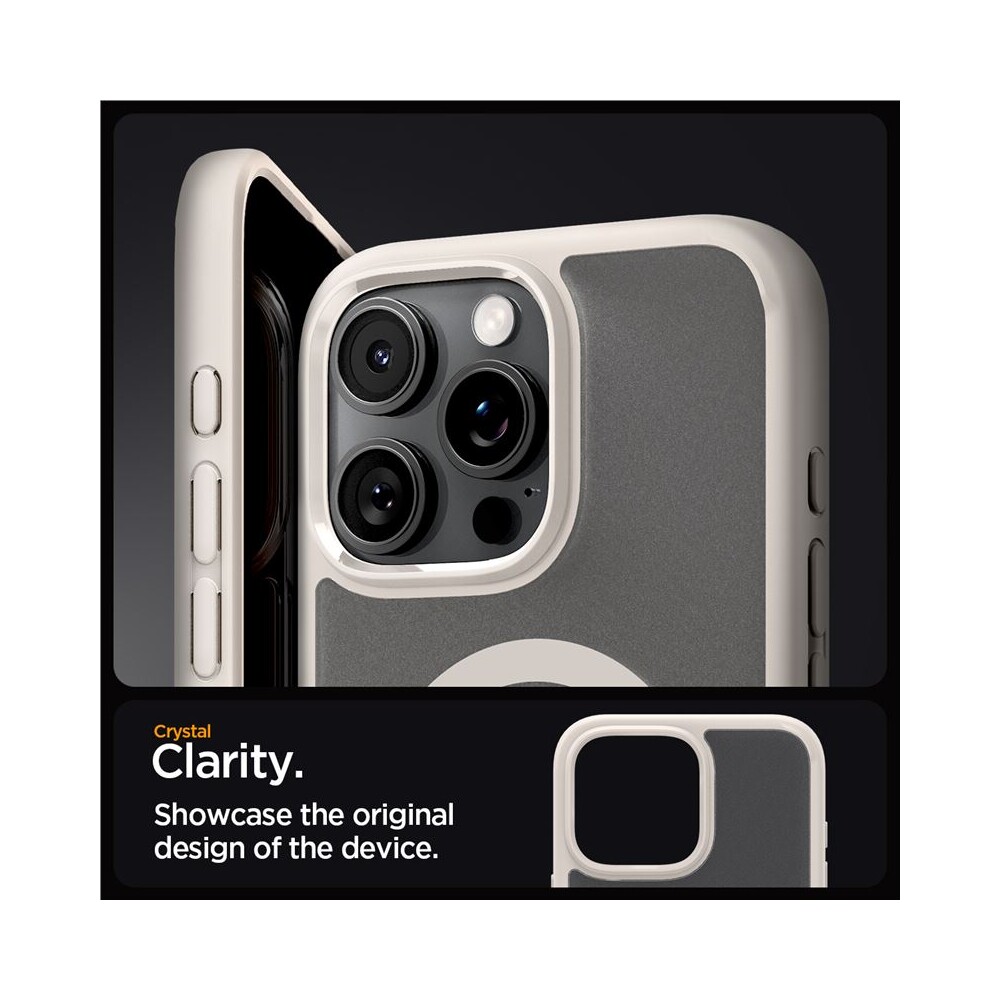 Spigen-Ultra-Hybrid-MagSafe-kryt-iPhone-16-Pro-frost-natural-titanium