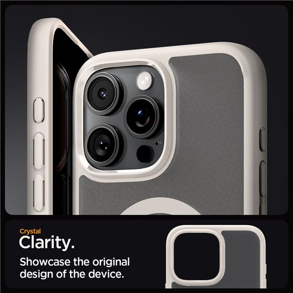 Spigen-Ultra-Hybrid-MagSafe-kryt-iPhone-16-Pro-frost-natural-titanium