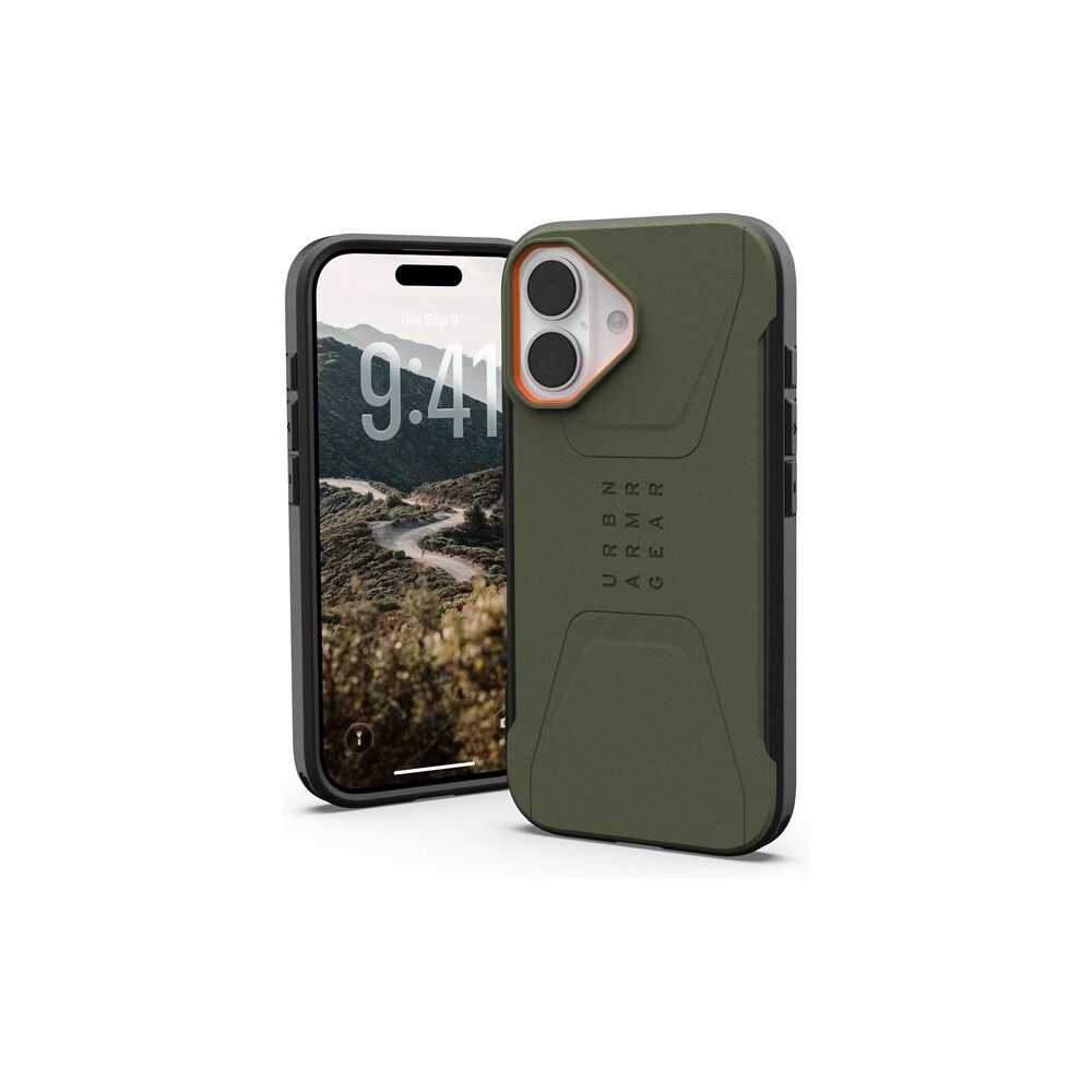UAG-Civilian-Magsafe-kryt-iPhone-17-zeleny-oranzovy