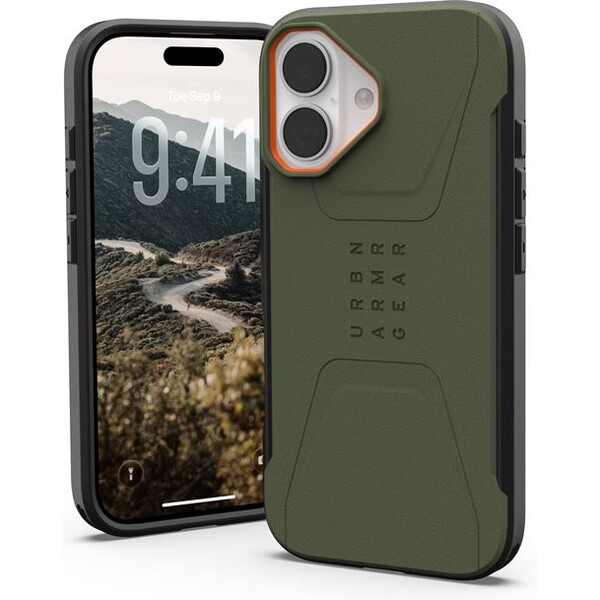 UAG-Civilian-Magsafe-kryt-iPhone-17-zeleny-oranzovy