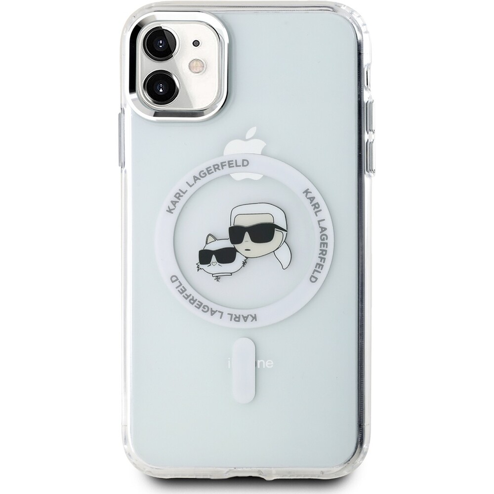 Karl-Lagerfeld-IML-K-CH-Heads-Metal-Frame-MagSafe-zadni-kryt-pro-iPhone-11-ciry