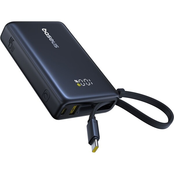 Baseus-PicoGo-powerbanka-10000mAh-45W-s-digitalnim-displejem-a-kabelem-USB-C-cerna