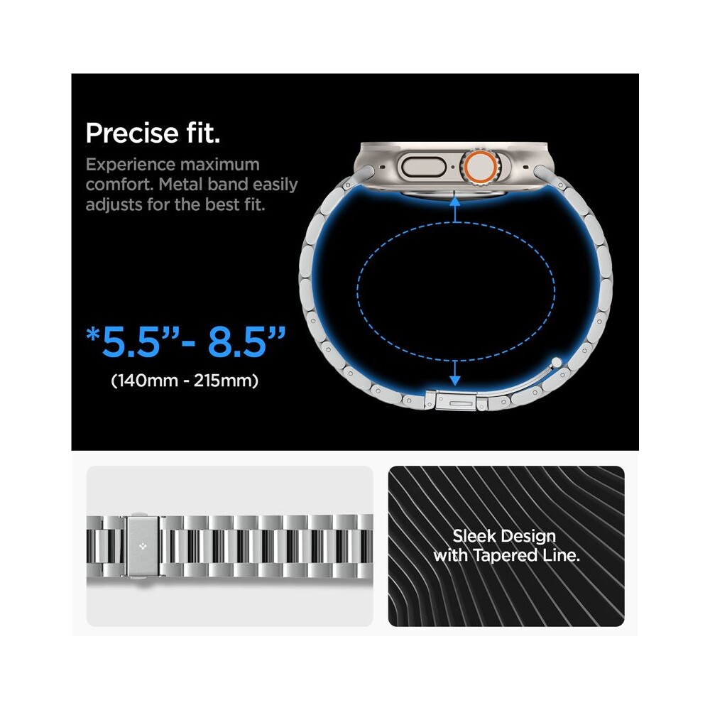Spigen-Modern-Fit-316L-reminek-Apple-Watch-49-45-44-42mm-stribrny