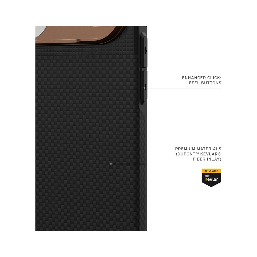 UAG-Fibr-Armr-MagSafe-kryt-iPhone-17-Pro-Max-kevlar-cerny-bronzovy