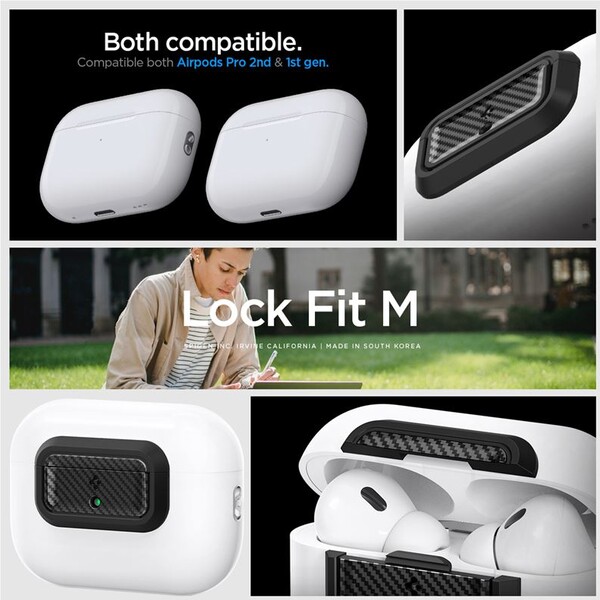 Spigen-Lock-Fit-M-pouzdro-AirPods-Pro-2nd-1st-Gen-karbon