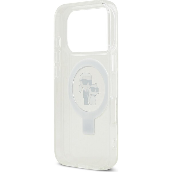 Karl-Lagerfeld-Ringstand-Karl-and-Choupette-MagSafe-kryt-iPhone-17-Pro-bily