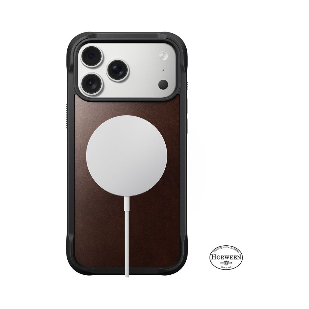 Nomad-Rugged-Leather-Case-Horween-MagSafe-kozeny-kryt-iPhone-17-Pro-Max-Rustic-Brown