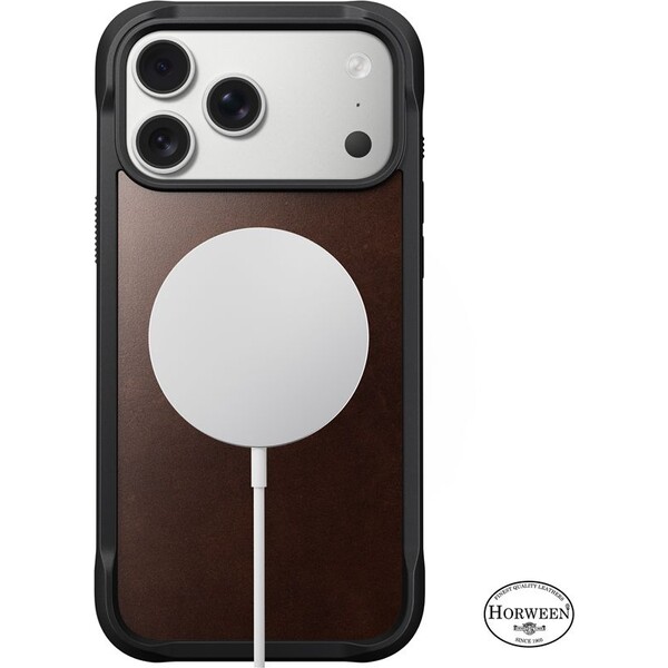 Nomad-Rugged-Leather-Case-Horween-MagSafe-kozeny-kryt-iPhone-17-Pro-Max-Rustic-Brown