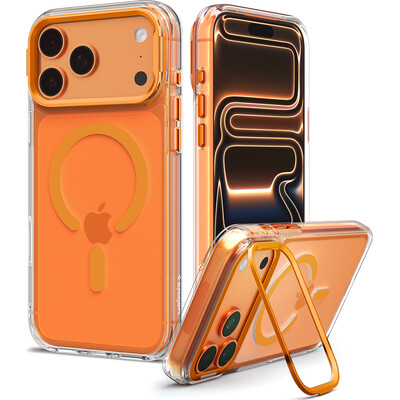 Spigen Ultra Hybrid Optik S MagSafe kryt iPhone 18 Pro Max/17 Pro Max clear orange