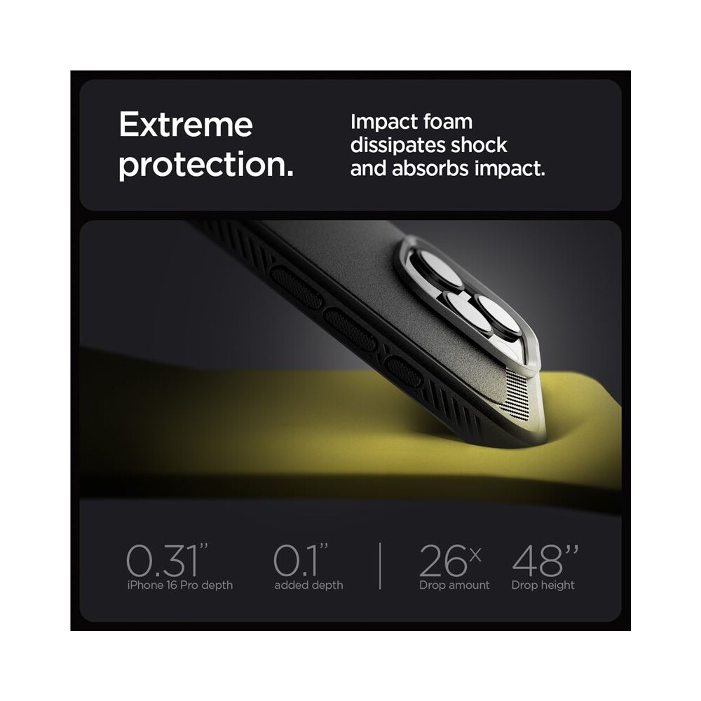 Spigen-Rugged-Armor-MagSafe-kryt-iPhone-16-Pro-matte-black