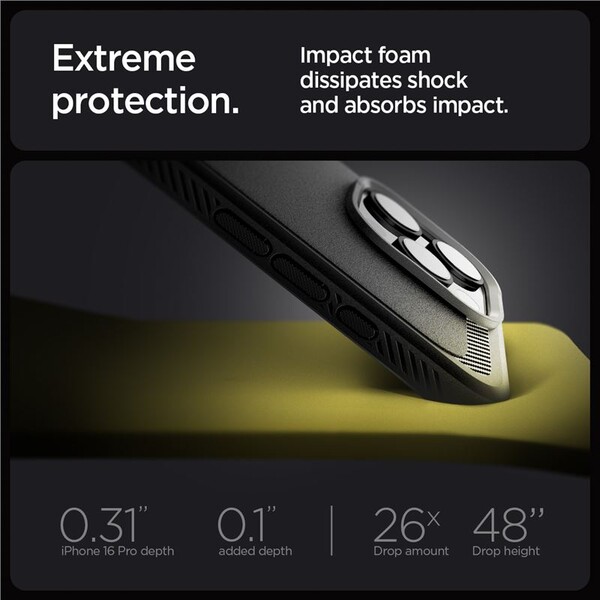 Spigen-Rugged-Armor-MagSafe-kryt-iPhone-16-Pro-matte-black