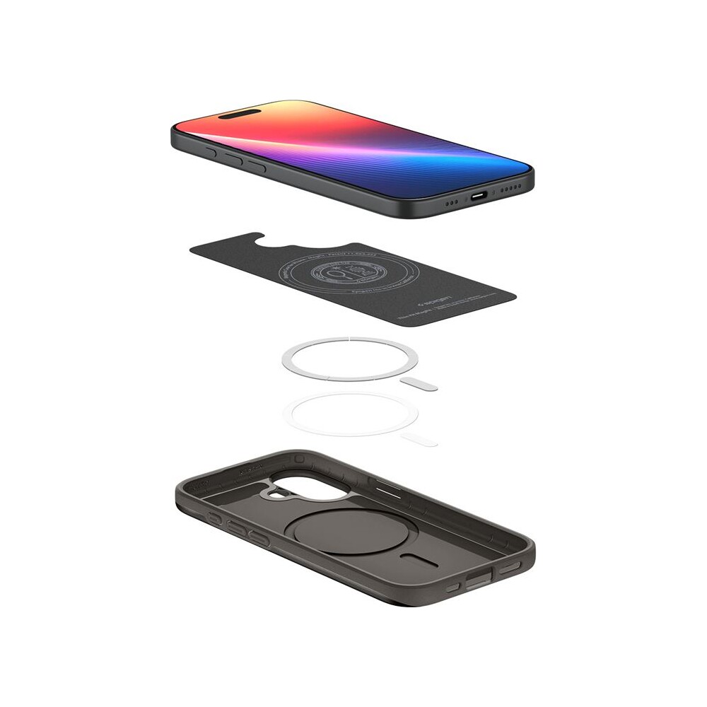 Spigen-Thin-Fit-MagSafe-kryt-iPhone-17-gunmetal