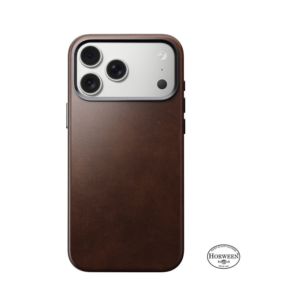 Nomad-Traditional-Leather-Case-Horween-MagSafe-kozeny-kryt-iPhone-17-Pro-Max-Rustic-Brown