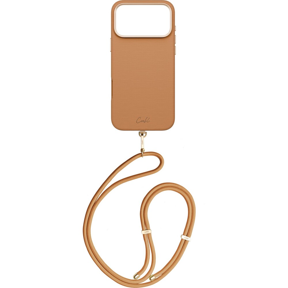 UNIQ-Coehl-Mirelle-MagSafe-kryt-s-poutkem-iPhone-17-Pro-Max-Pecan-Brown