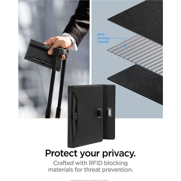 Spigen-Universal-AirTag-Passport-Holder-pouzdro-na-cestovni-pas-cerne