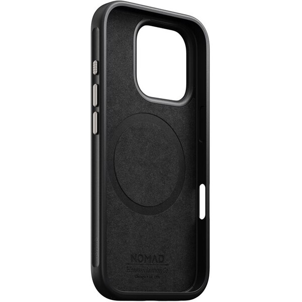 Nomad-Modern-Leather-Case-MagSafe-kryt-iPhone-16-Pro-zeleny-chromovany