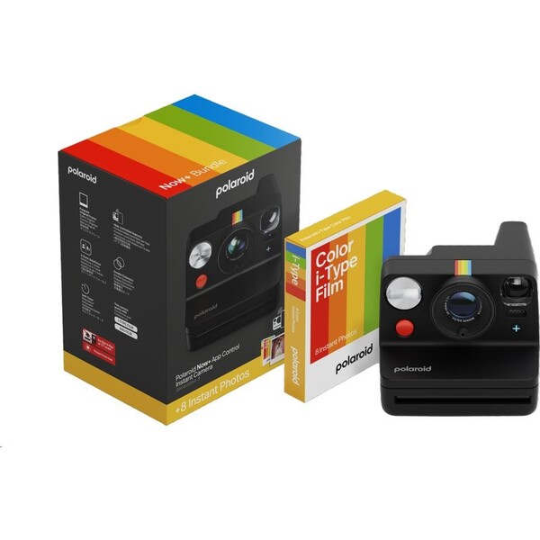 Polaroid-Now-Gen-3-Black-Bundle-with-Color-Film-8-photos-