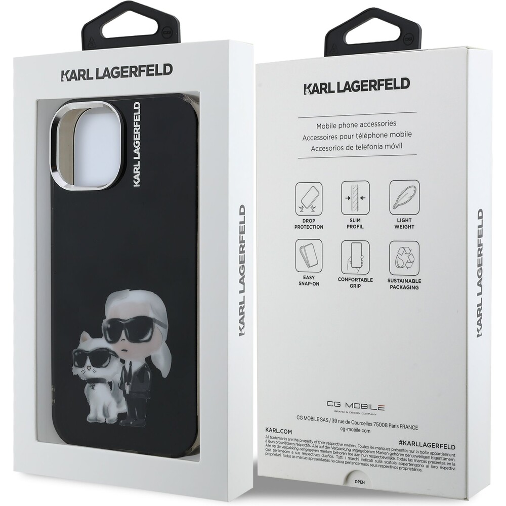 Karl-Lagerfeld-IML-Aquarelle-Karl-and-Choupette-kryt-iPhone-15-cerny