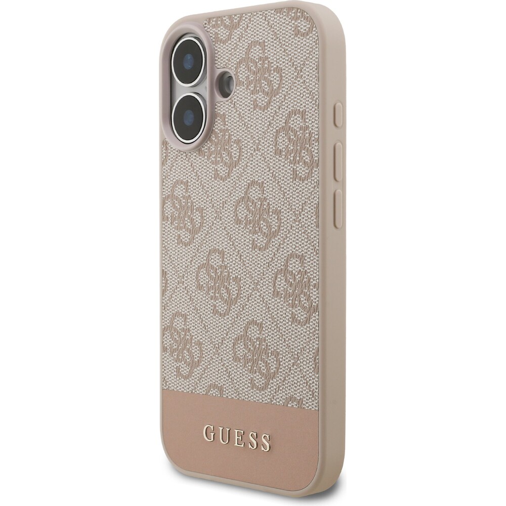Guess-PU-4G-Stripe-Zadni-Kryt-pro-iPhone-17-ruzovy