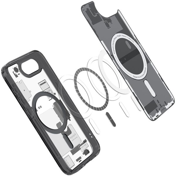 Spigen-Ultra-Hybrid-MagSafe-kryt-iPhone-17e-16e-zero-one-black