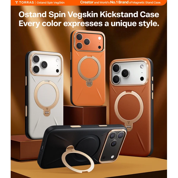 Torras-Ostand-Q3-VegSkin-MagSafe-kryt-iPhone-17-Pro-obsidian-black