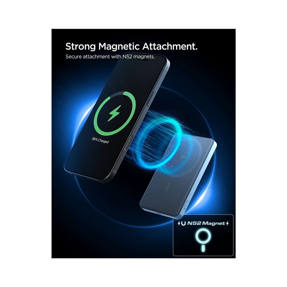 Spigen-Essential-EA2205MQ-MagSafe-Qi2-powerbanka-5000mAh-22-5W-modra