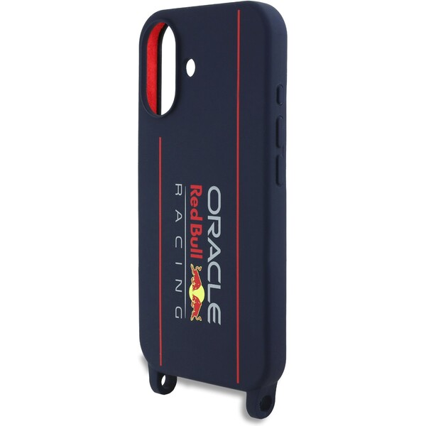 Oracle-Red-Bull-Racing-Silicone-Vertical-Logo-MagSafe-zadni-kryt-Crossbody-popruh-iPhone-16-modry