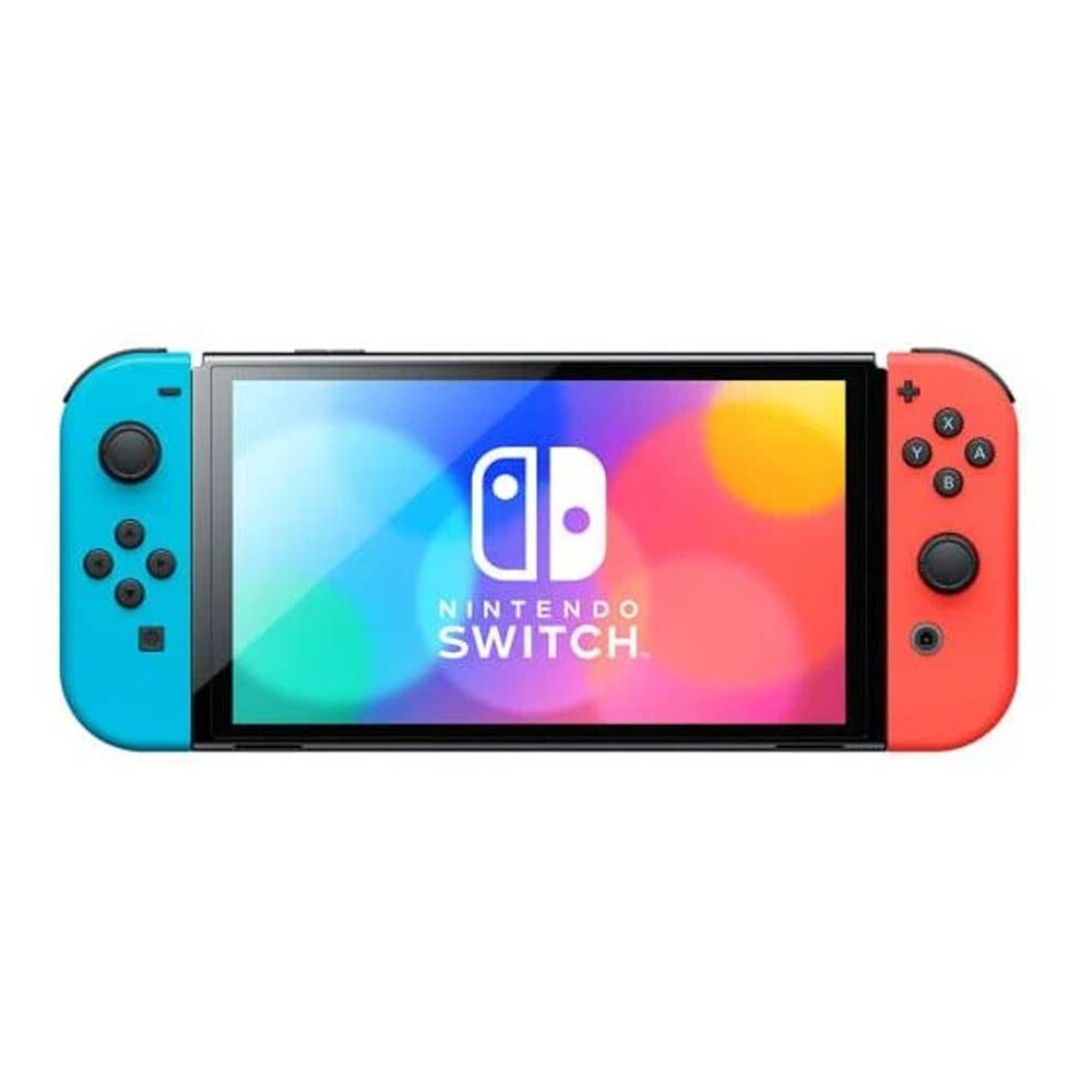 Nintendo-Switch-OLED-Neon-Blue-Neon-Red
