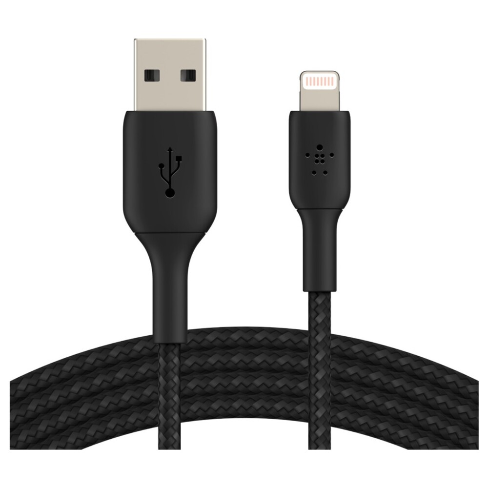 Belkin-BOOST-Charge-Braided-Lightning-USB-A-napajeci-kabel-1m-cerny