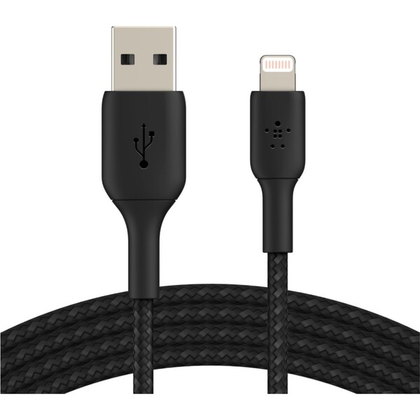 Belkin-BOOST-Charge-Braided-Lightning-USB-A-napajeci-kabel-1m-cerny