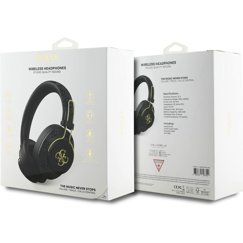 Guess-PU-4G-Metal-Logo-ENC-bezdratova-sluchatka-cerna