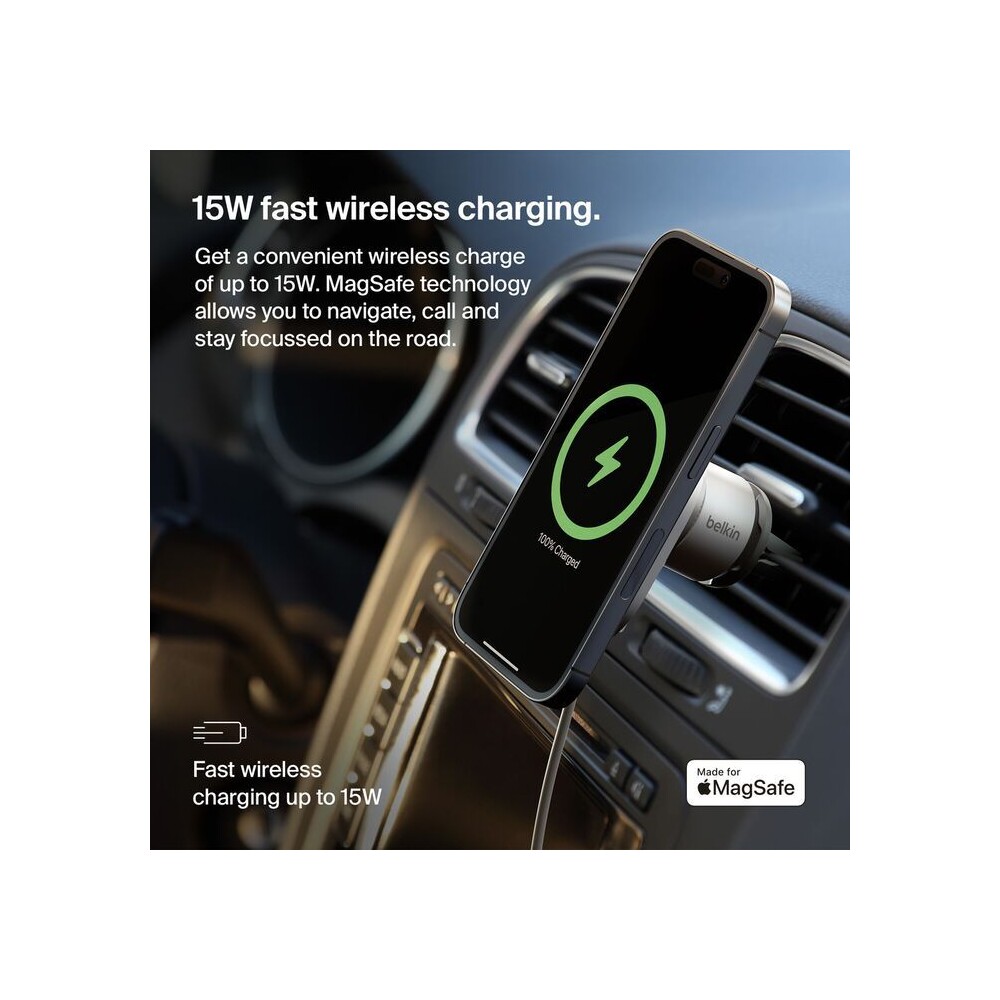 Belkin-BOOST-CHARGE-Qi2-MagSafe-drzak-do-auta-15W-sedy