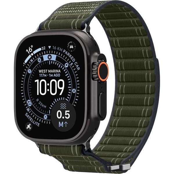 Spigen-Fabric-Band-reminek-hook-and-loop-Apple-Watch-49-46-45-44mm-zeleny