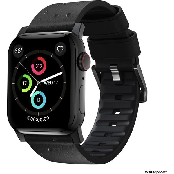 Nomad-Active-Strap-Pro-hydrofobni-kozeny-reminek-Apple-Watch-49-45-44-42mm-cerny-cerny
