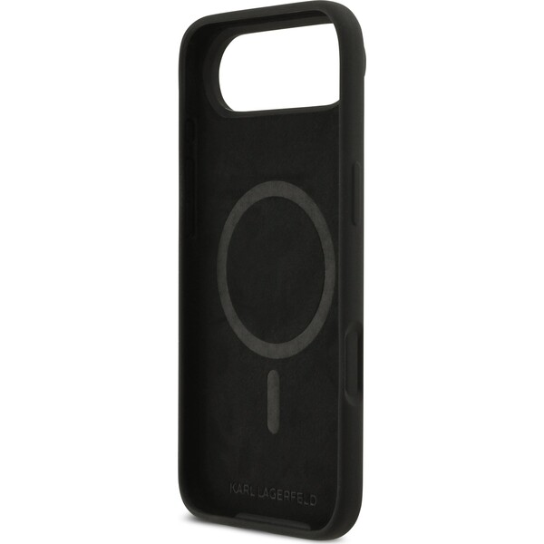 Karl-Lagerfeld-Liquid-Silicone-K-CH-Sketch-MagSafe-kryt-iPhone-Air-cerny