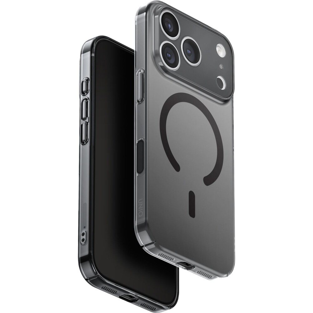 UNIQ-Airsuit-MagClick-MagSafe-kryt-iPhone-17-Pro-Glossy-Smoke