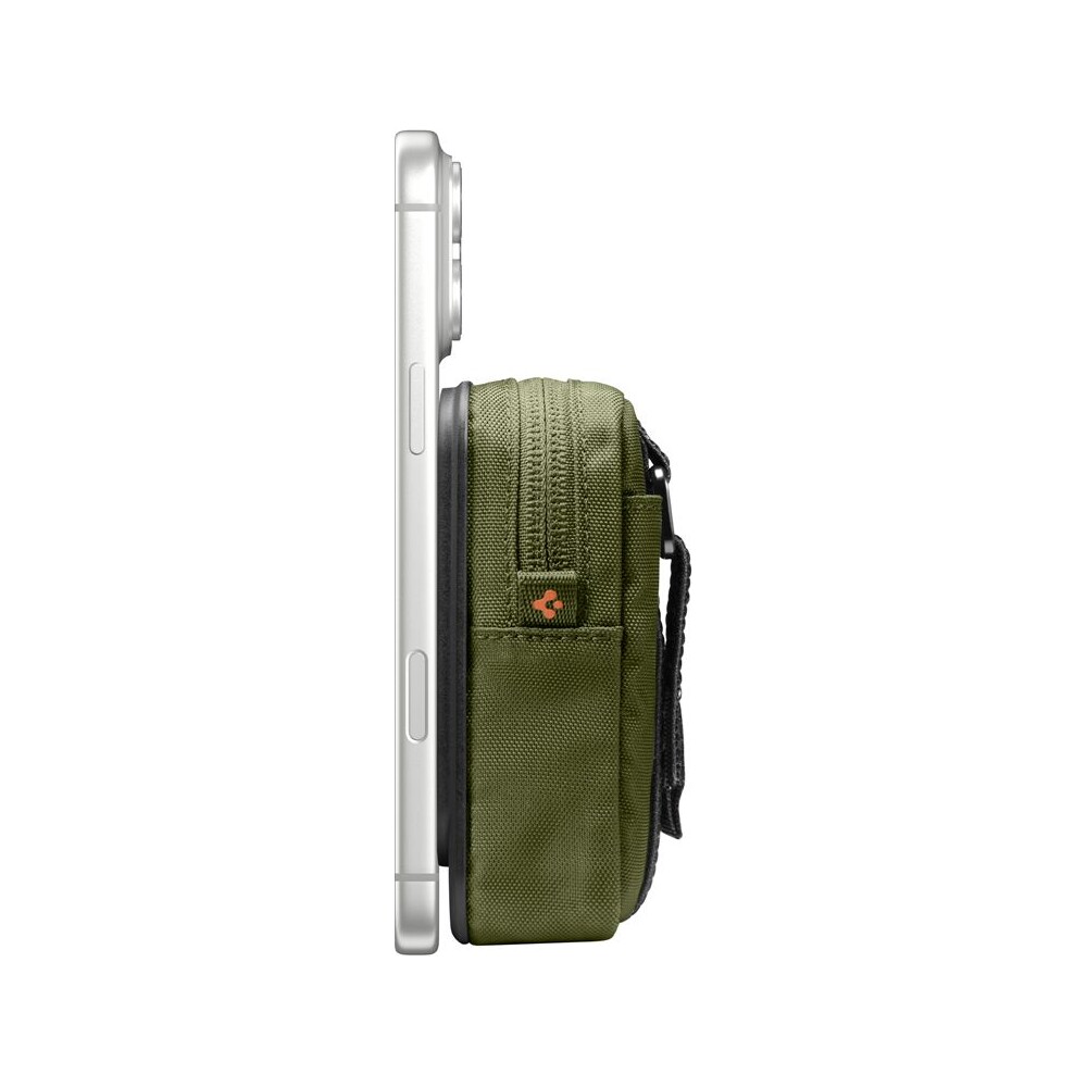 Spigen-Portable-Organizer-Pouch-TintapZip-MagSafe-organizer-olivove-zeleny