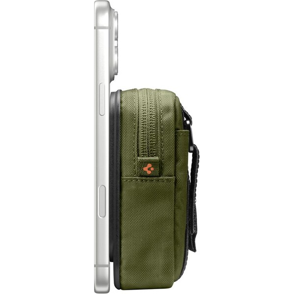 Spigen-Portable-Organizer-Pouch-TintapZip-MagSafe-organizer-olivove-zeleny