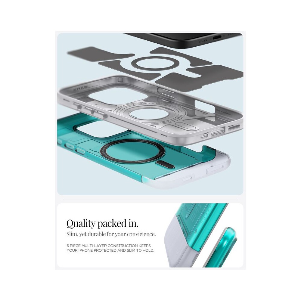 Spigen-Classic-C1-MagSafe-kryt-iPhone-16-Pro-bondi-blue