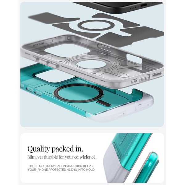 Spigen-Classic-C1-MagSafe-kryt-iPhone-16-Pro-bondi-blue