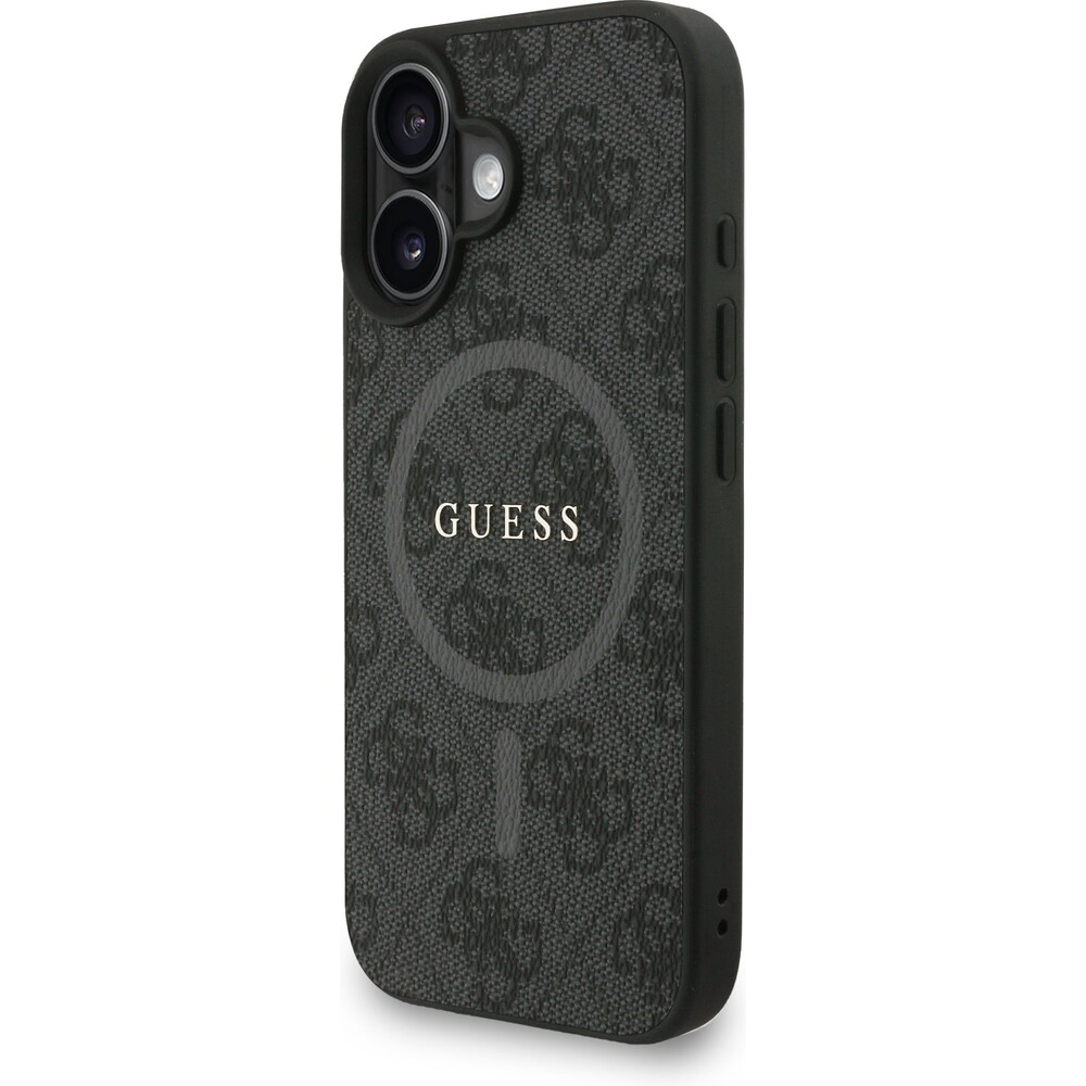Guess-PU-Leather-4G-Colored-Ring-Strap-MagSafe-kryt-iPhone-16-cerny