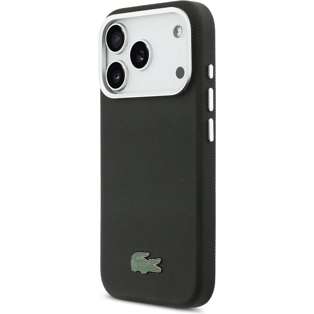 Lacoste-Iconic-Petit-Pique-Metal-Logo-MagSafe-kryt-iPhone-17-Pro-Max-cerny
