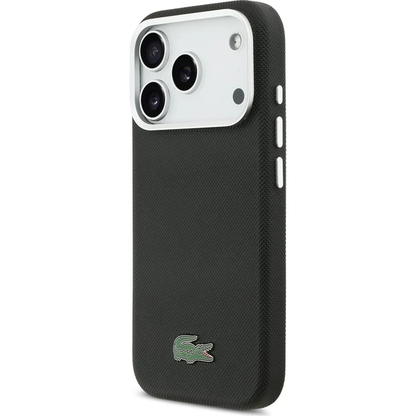 Lacoste-Iconic-Petit-Pique-Metal-Logo-MagSafe-kryt-iPhone-17-Pro-Max-cerny