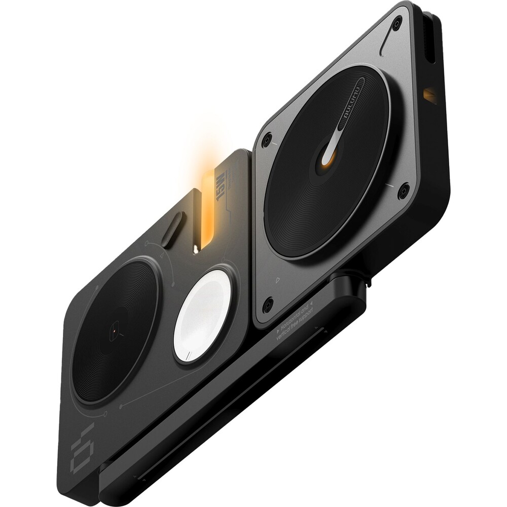 Aulumu-M01-4-in-1-Folding-Wireless-Charging-Station-Pad-MagSafe-nabijecka-Black