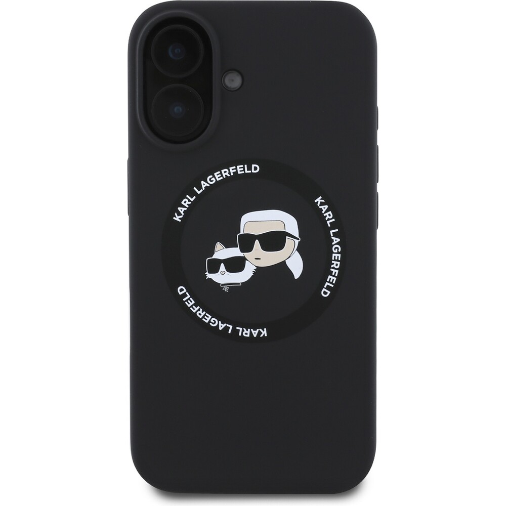Karl-Lagerfeld-Liquid-Silicone-K-CH-Heads-MagSafe-kryt-pro-iPhone-16-cerny