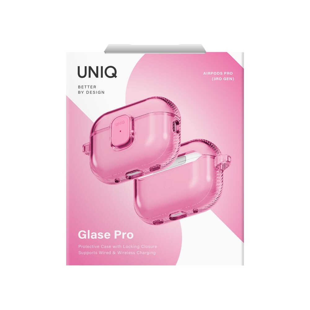 UNIQ-Glase-Pro-Lock-Case-pouzdro-AirPods-Pro-3-ruzove
