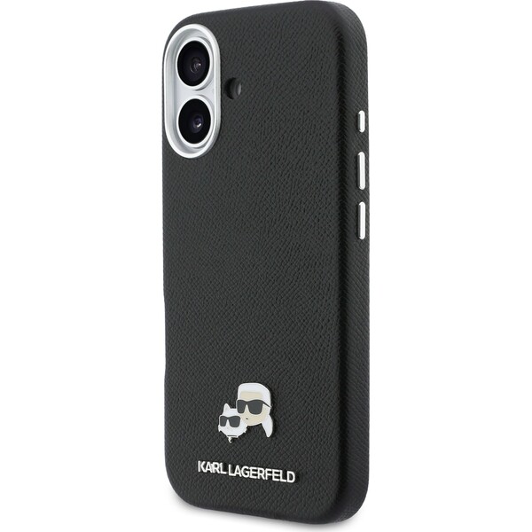 Karl-Lagerfeld-PU-Karl-and-Choupette-Heads-Pins-MagSafe-kryt-iPhone-17-cerny