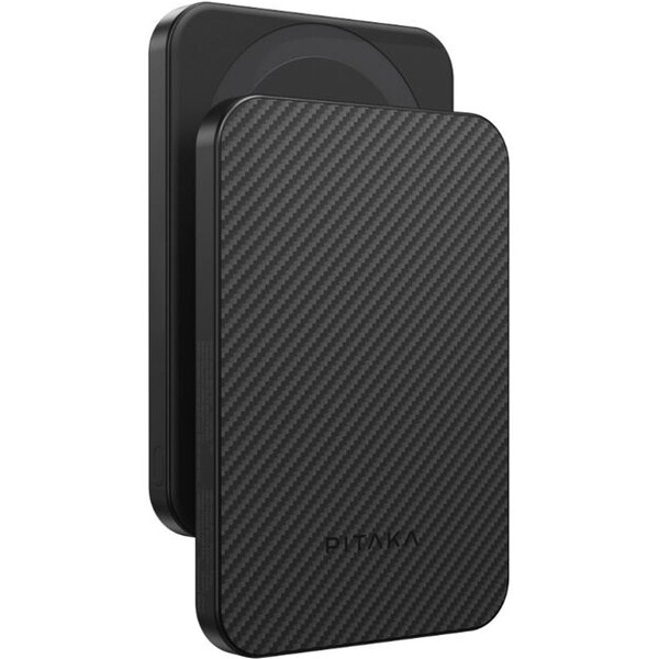 Pitaka-Powerbanka-15W-5000mAh-Qi2-MagSafe-Black-Grey