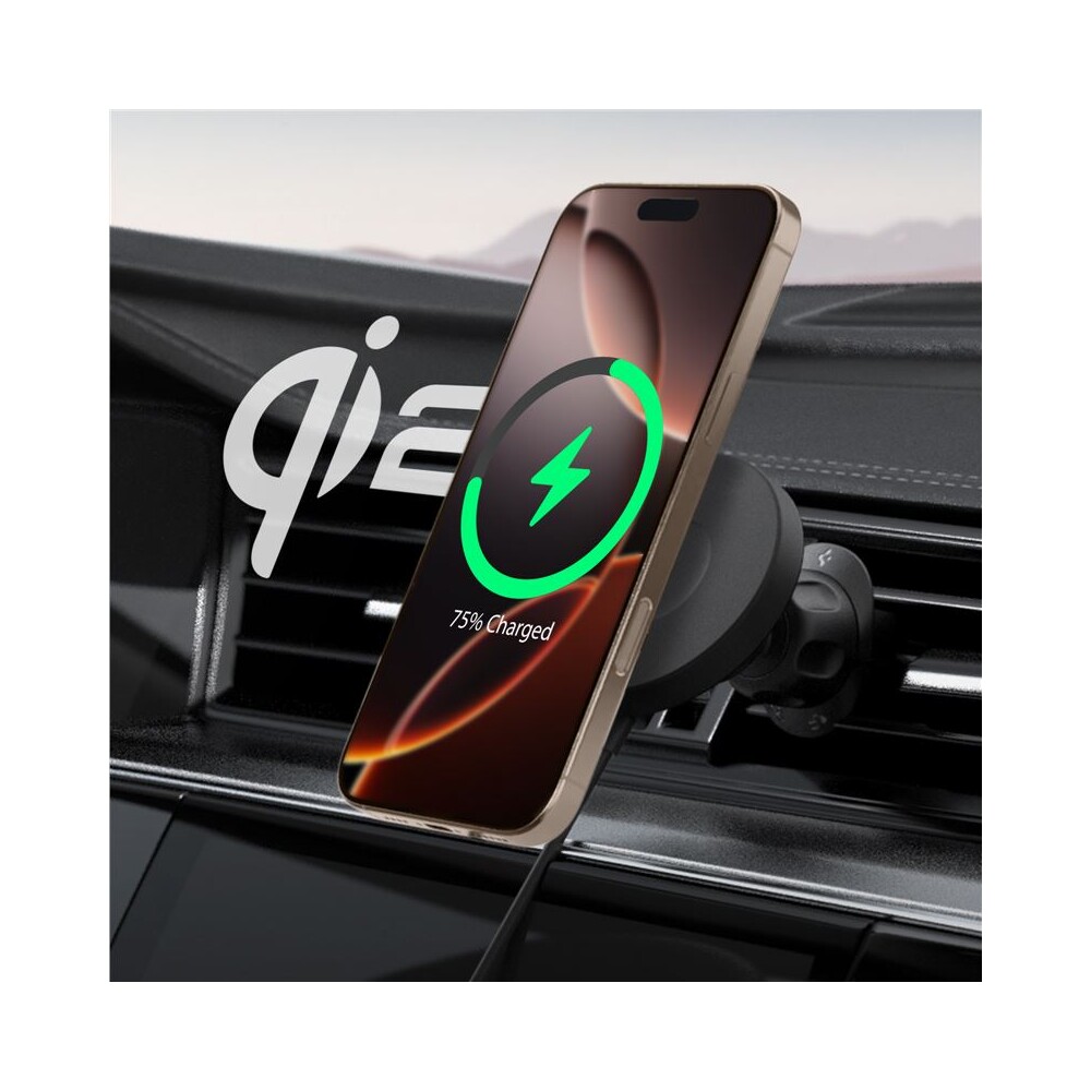 Spigen-OneTap-Pro-4-Airvent-Qi2-MagSafe-drzak-do-mrizky-ventilace-s-nabijenim