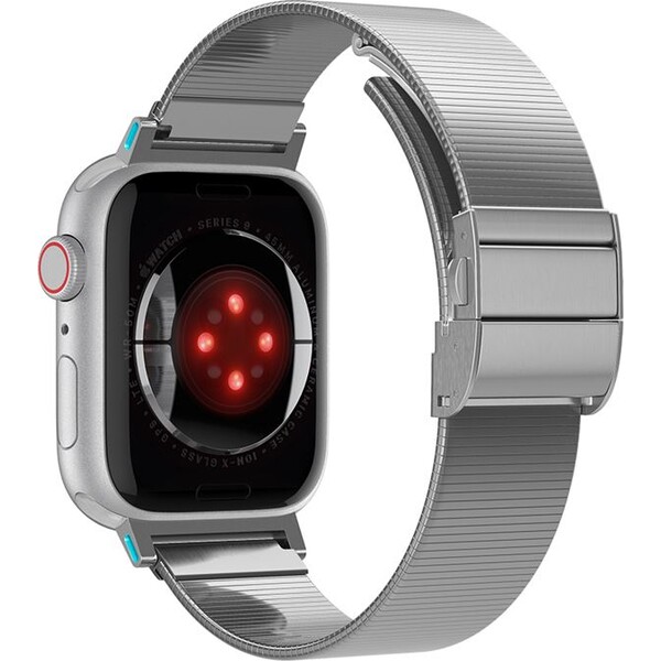 Spigen-Sleek-Link-reminek-Apple-Watch-42-41-40-38mm-stribrny
